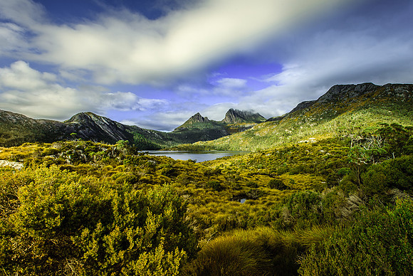 Looking toward Cradle Mountain from Lake Lila Track