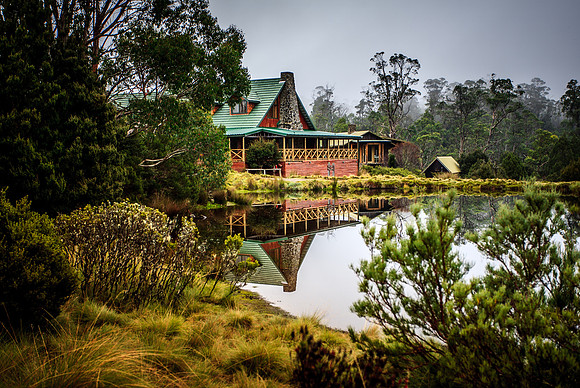 Cradle Mountain Lodge overlooking the Fly Fishing Lake